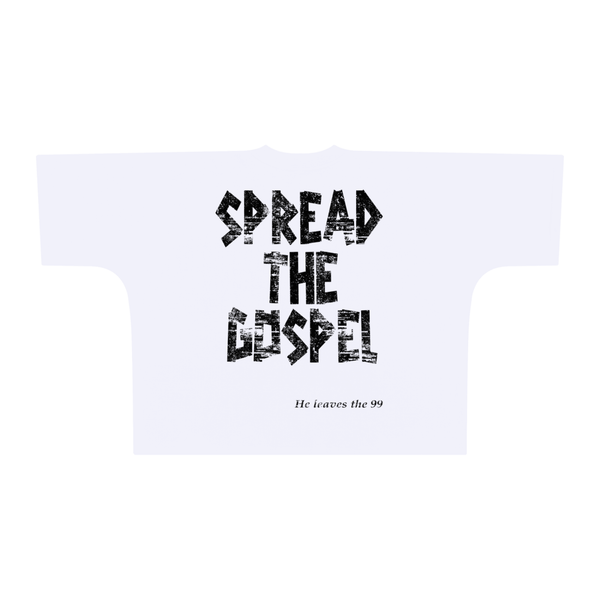 THE 99 Oversized One-Piece Boxy T-Shirt- White