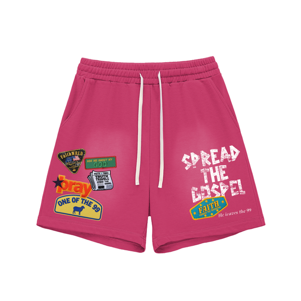 STG Sun Fade Raw Edge Cotton Shorts