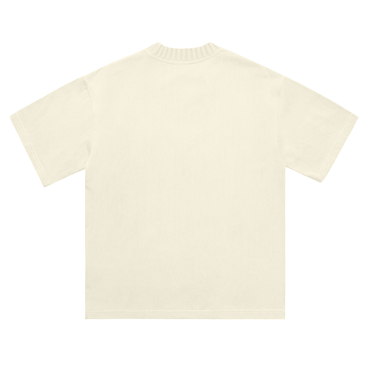 Fallen King Knitted Round Neck T-Shirt- Apricot