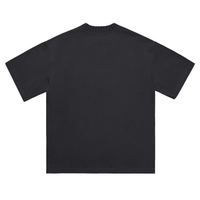 Fallen King Knitted Round Neck T-Shirt-Black