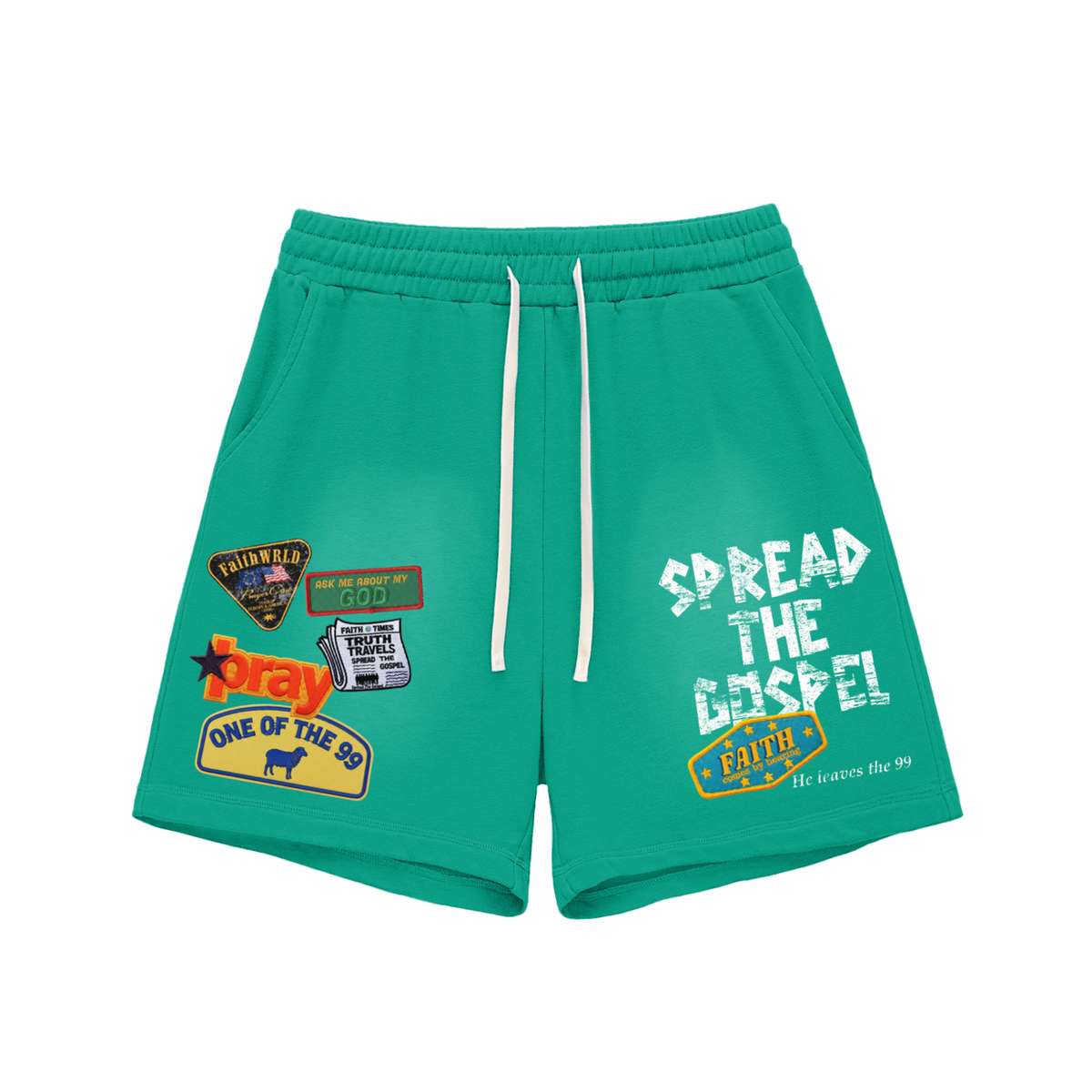 STG Sun Fade Raw Edge Cotton Shorts
