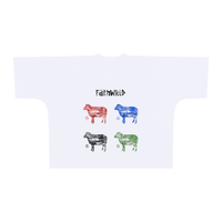 THE 99 Oversized One-Piece Boxy T-Shirt- White